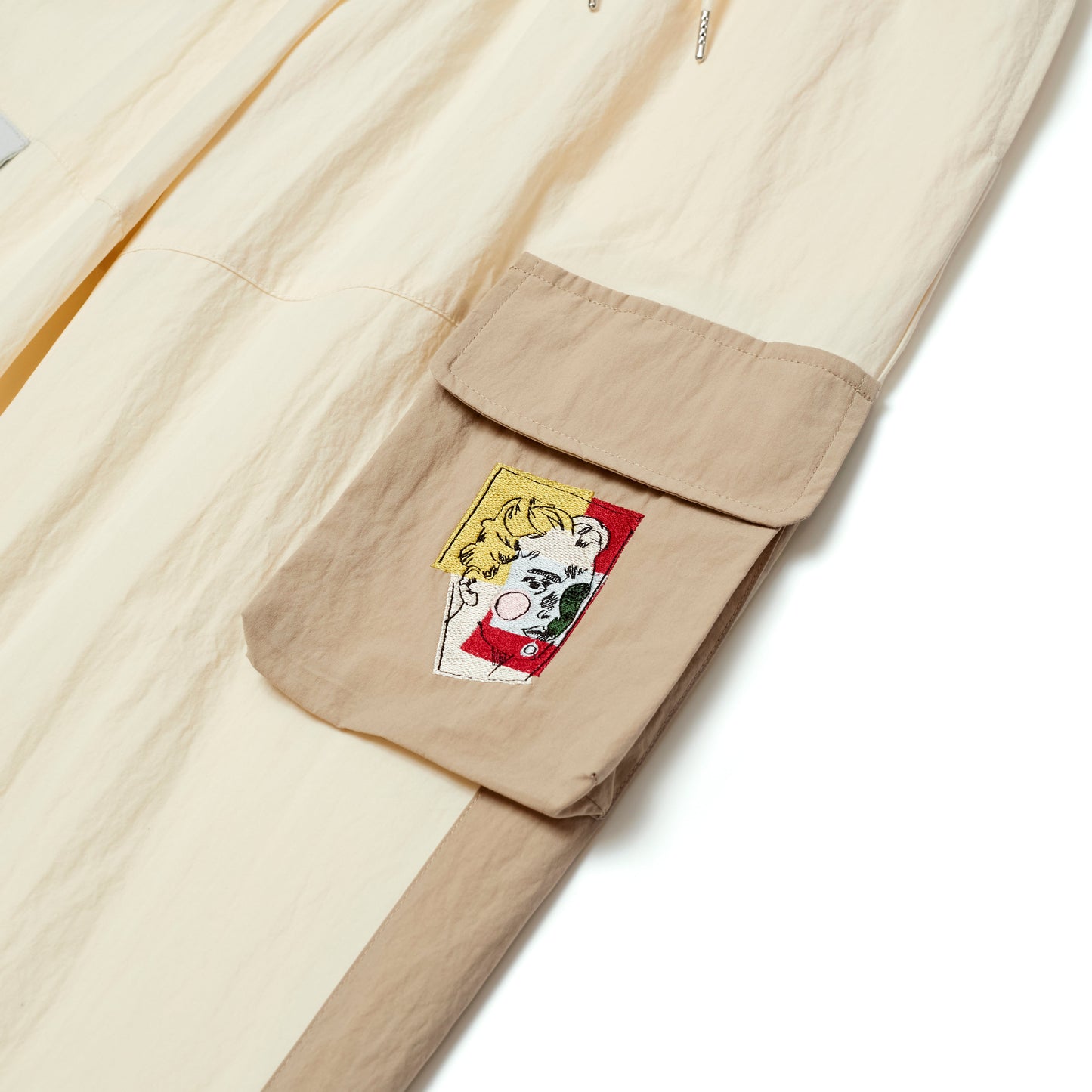 Cargo pocket Track Pants [Cream]