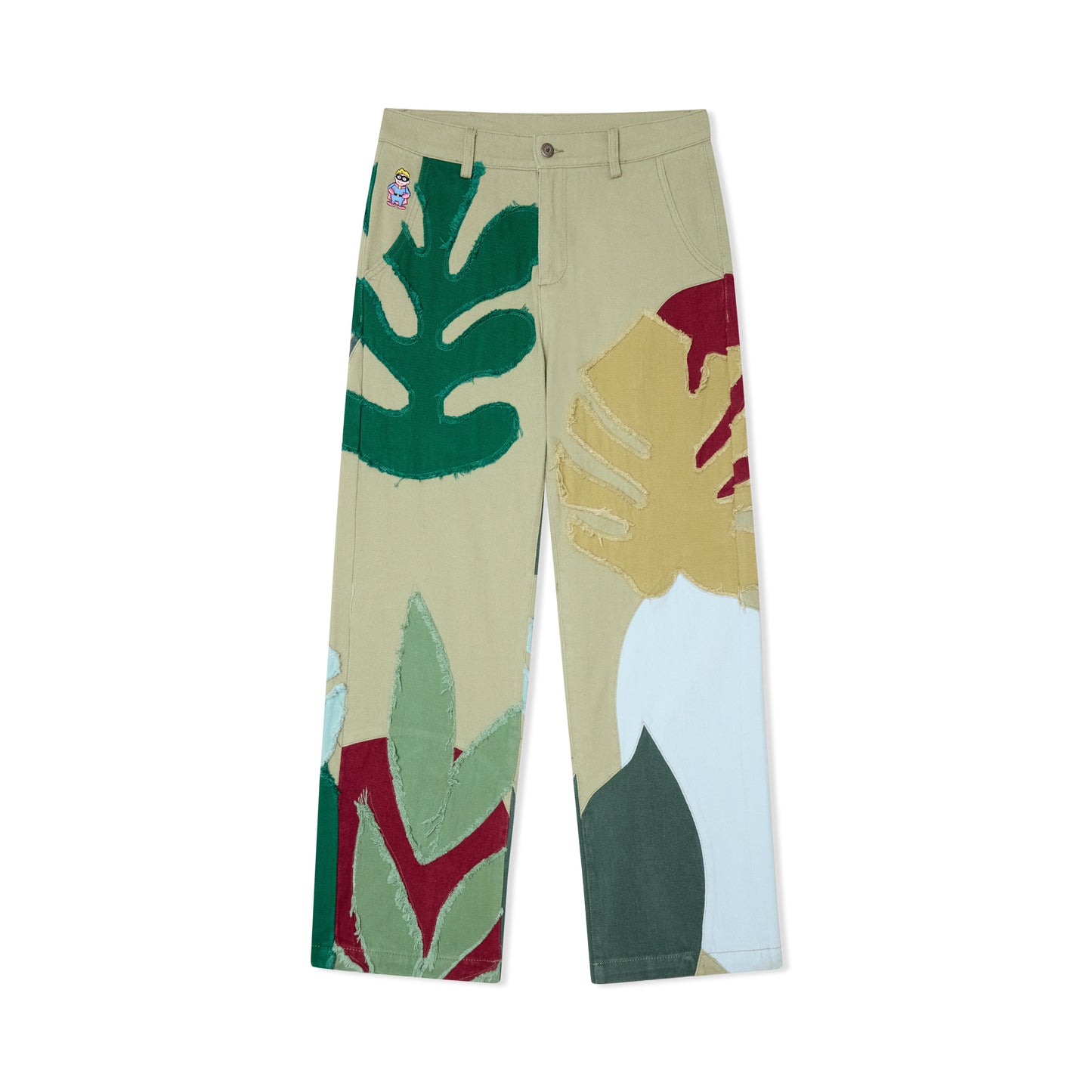 Leaf Patchwork Baggy Pant [Multi]