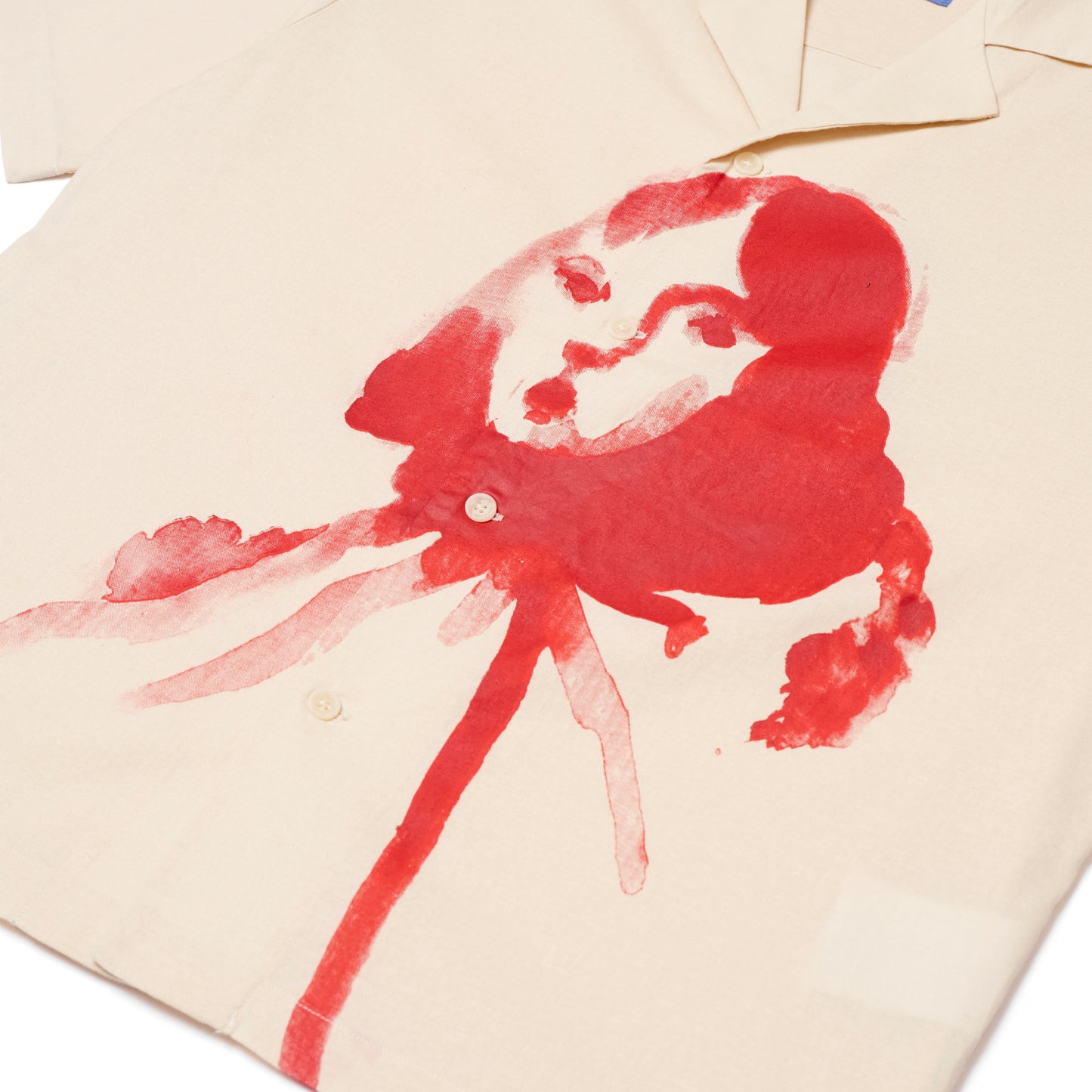 Painted Circus Girl Camp Shirt [Natural]