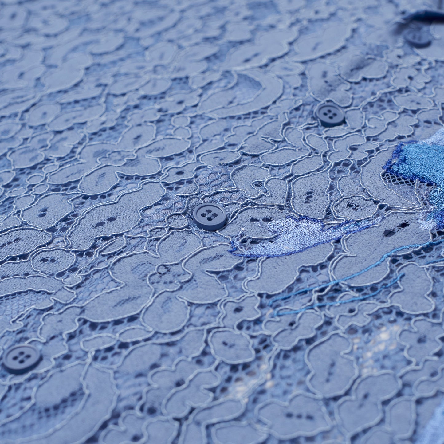 Lace Girl Painting Shirt [Blue]