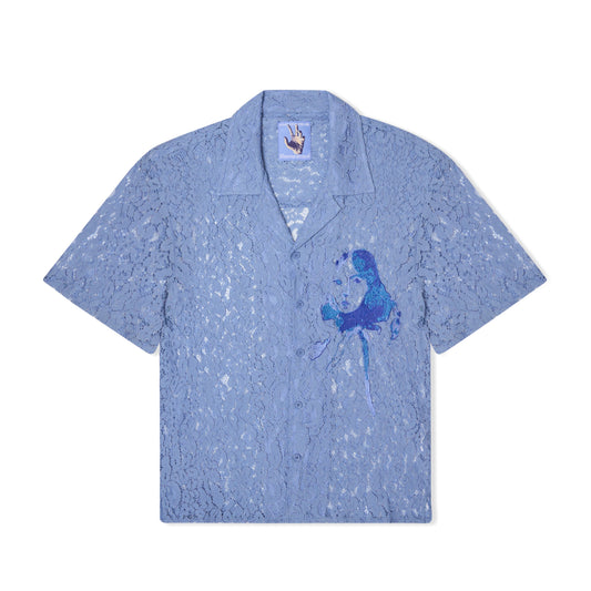 Lace Girl Painting Shirt [Blue]