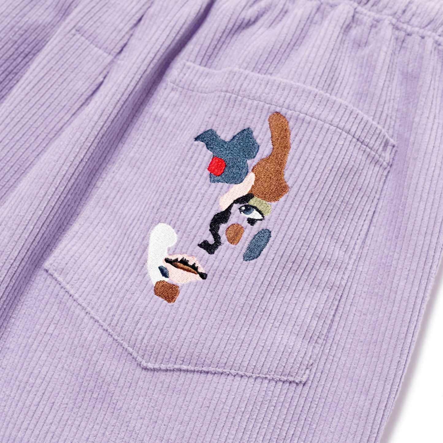 Corduroy Suit Shorts [Purple]