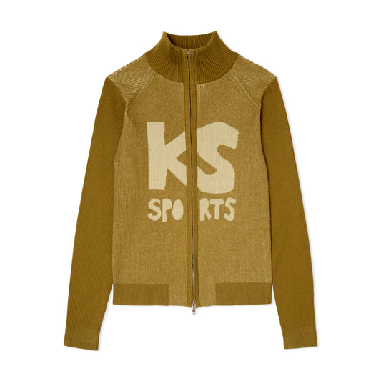 Retro Rib KS Sports Zip Up [Yellow]