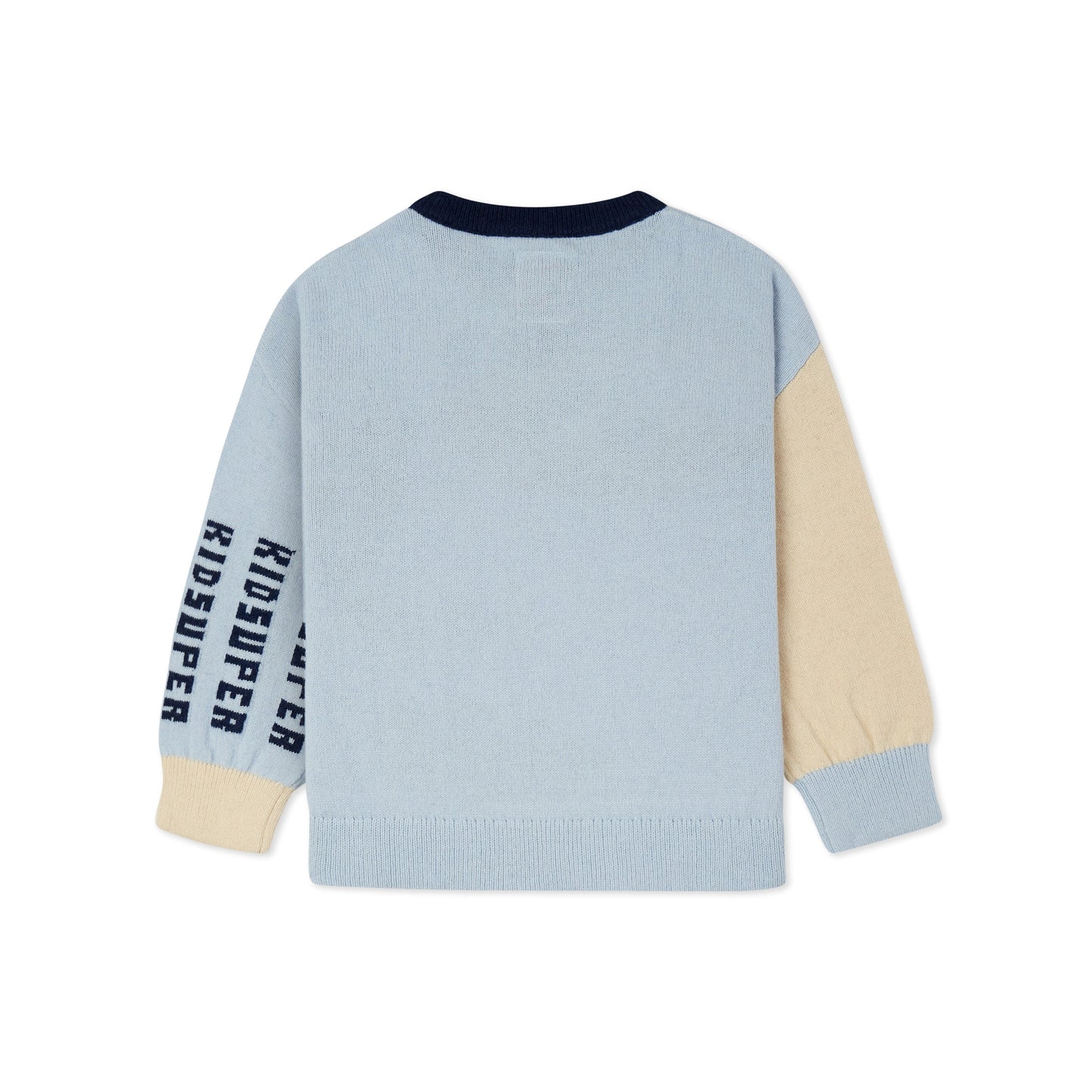Face Boxy Sweater [Baby Blue]