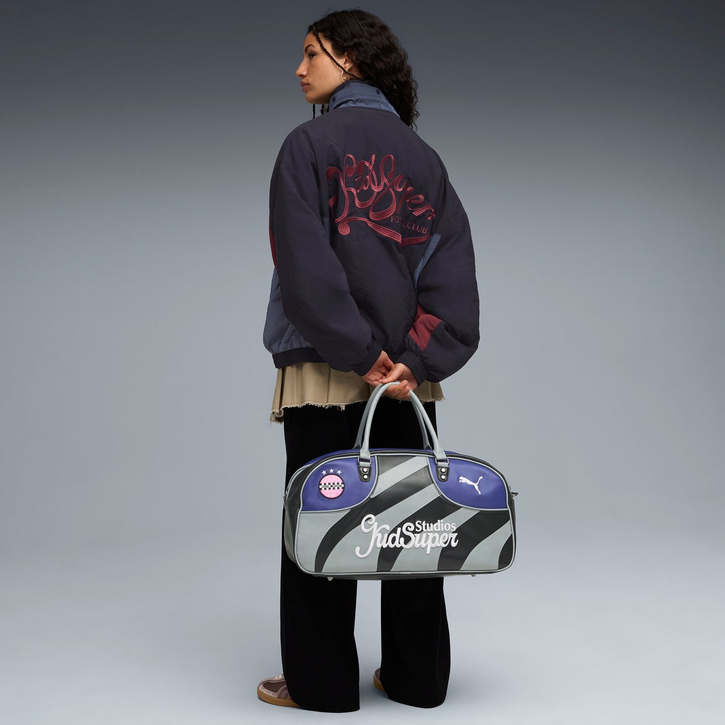 PUMA x KIDSUPER Grip Bag [PUMA Black/Gray Echo]