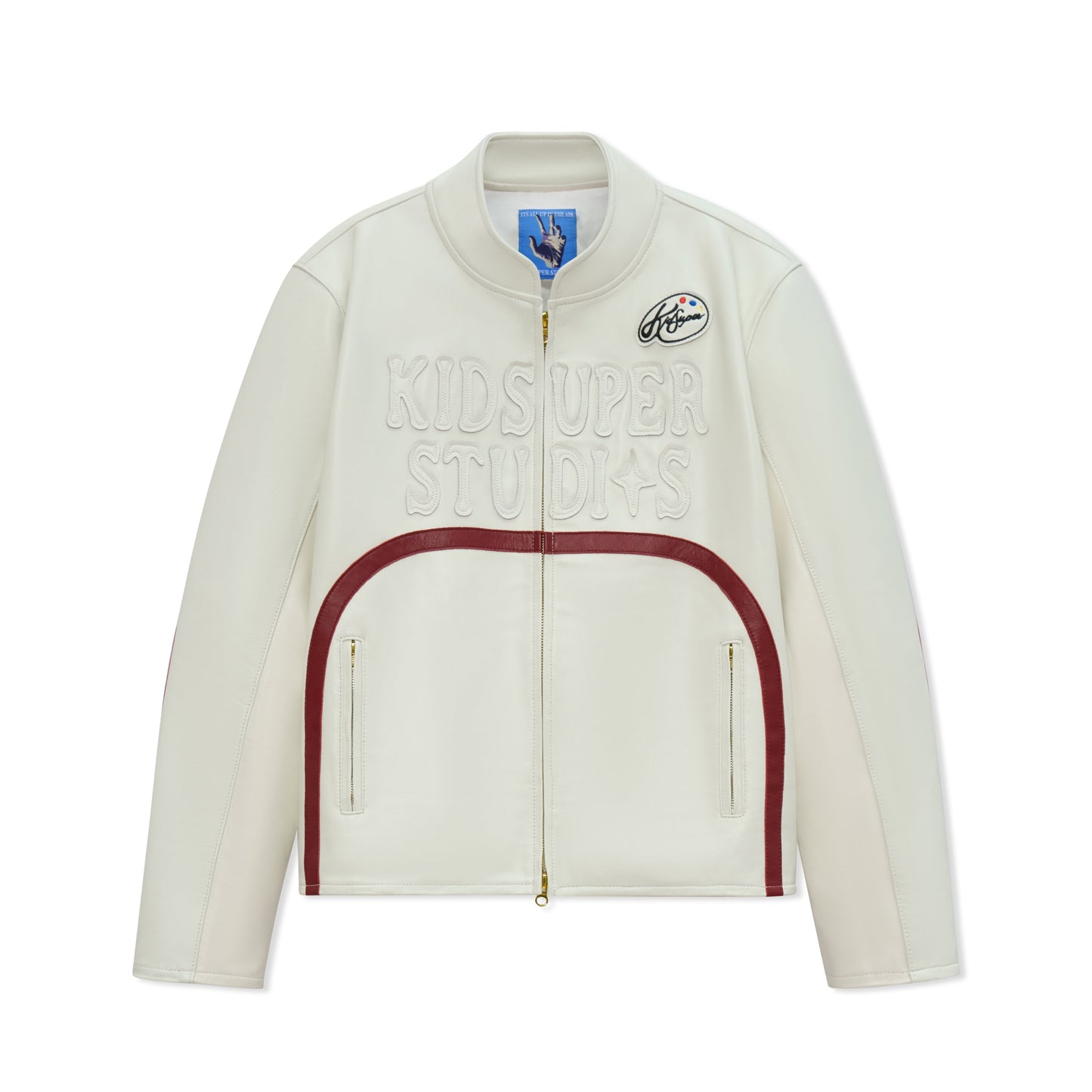 KidSuper Paint Palette Moto Jacket [Cream]