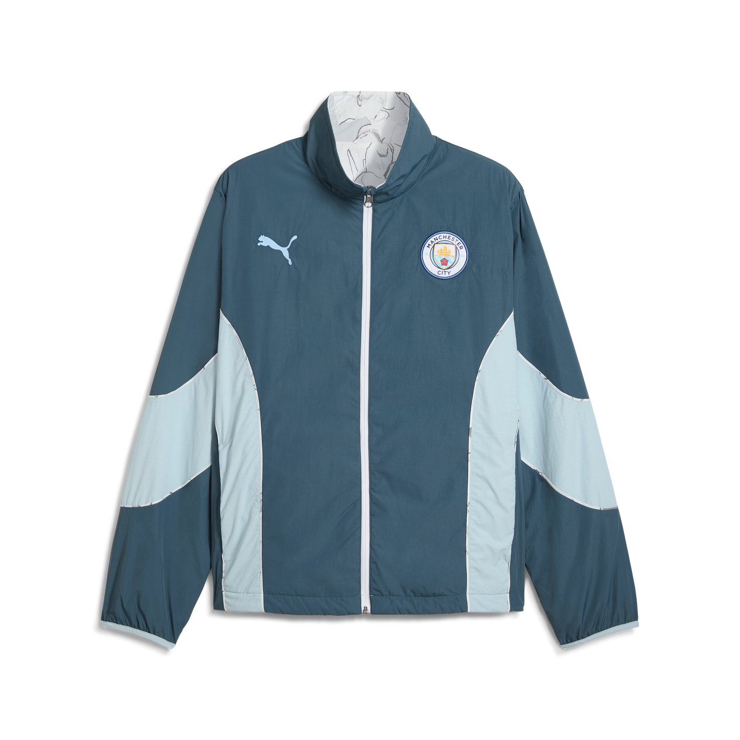Man City FC REVERSIBLE JACKET [Gray Skies/Team Light Blue]