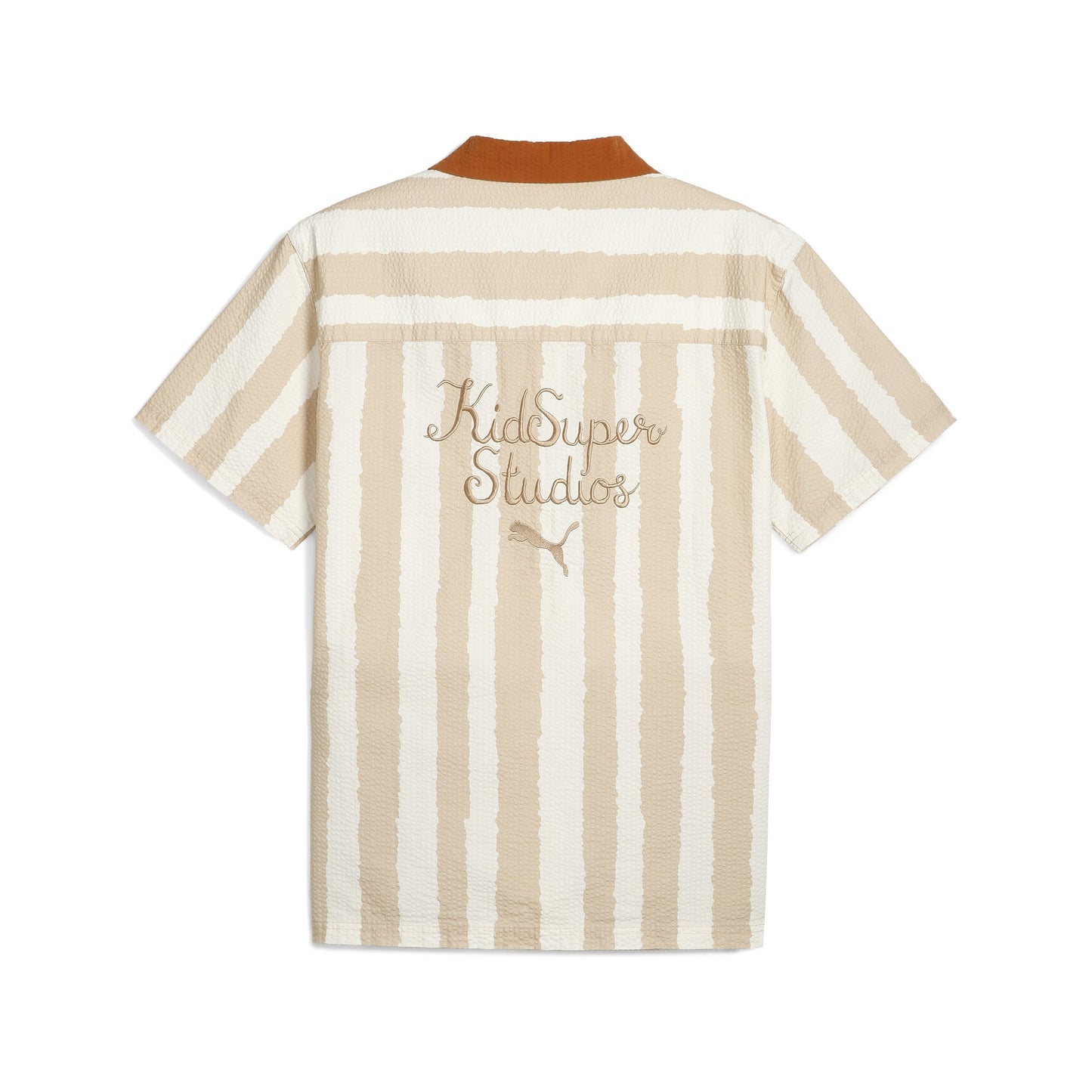 PUMA X KIDSUPER FACE SEERSUCKER SHIRT [Alpine Snow]