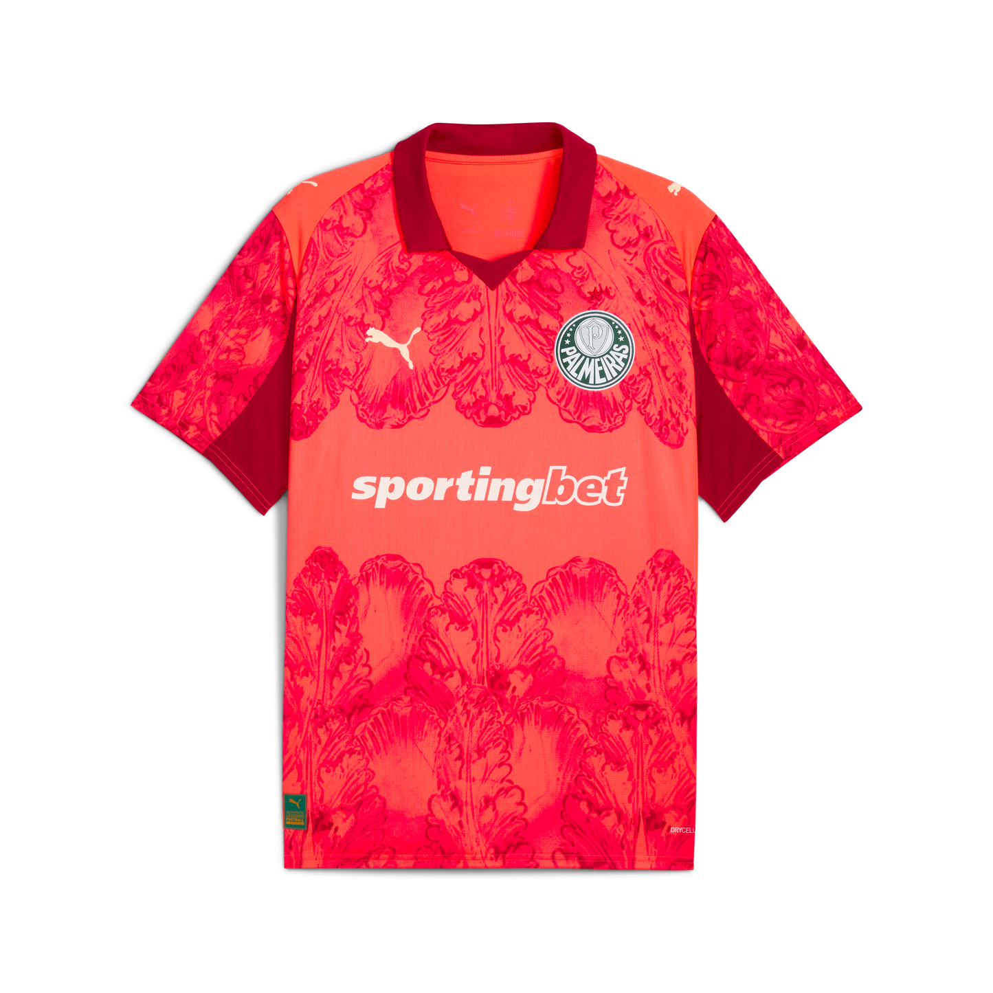 SE Palmeiras Jersey Replica [Glowing Red/Dark Crimson]