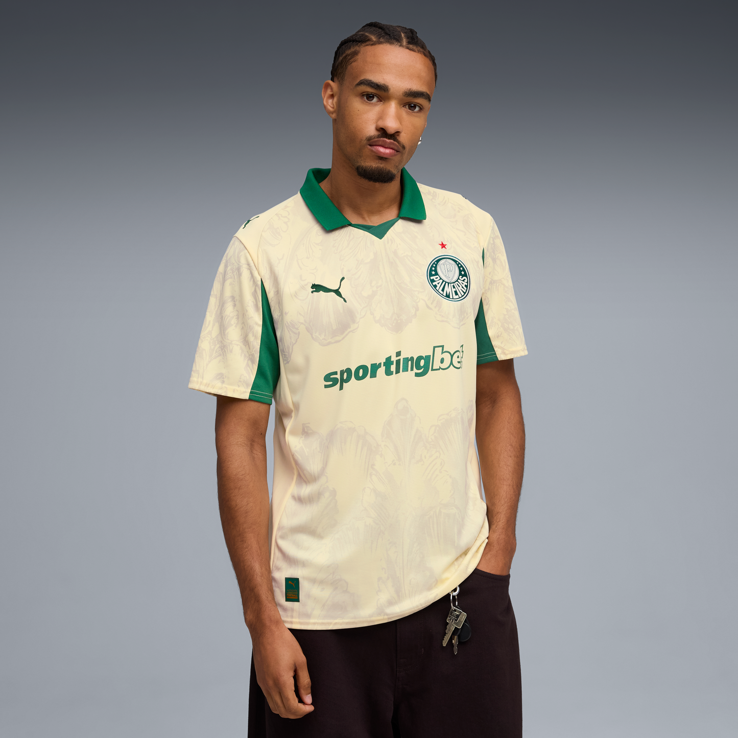 SE Palmeiras Jersey Replica [Creamy Vanilla/Vine]