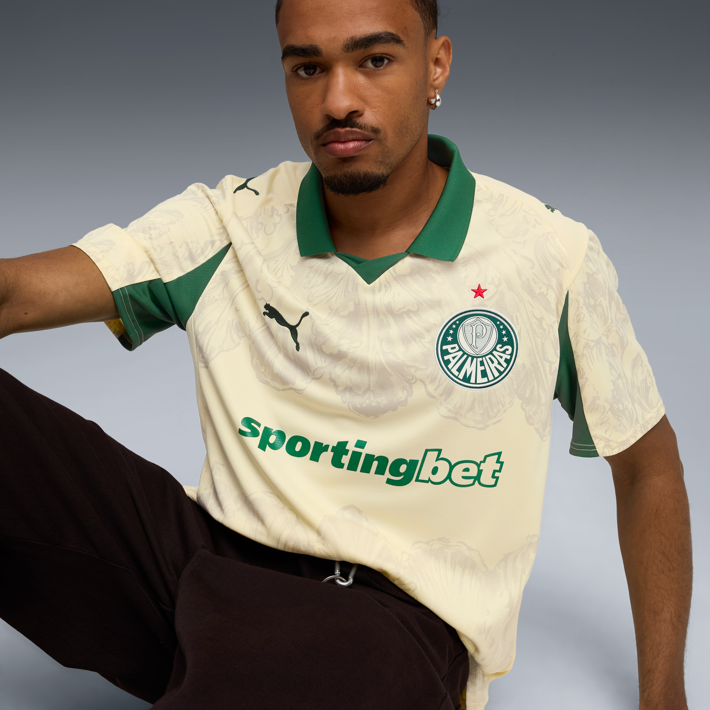 SE Palmeiras Jersey Replica [Creamy Vanilla/Vine]