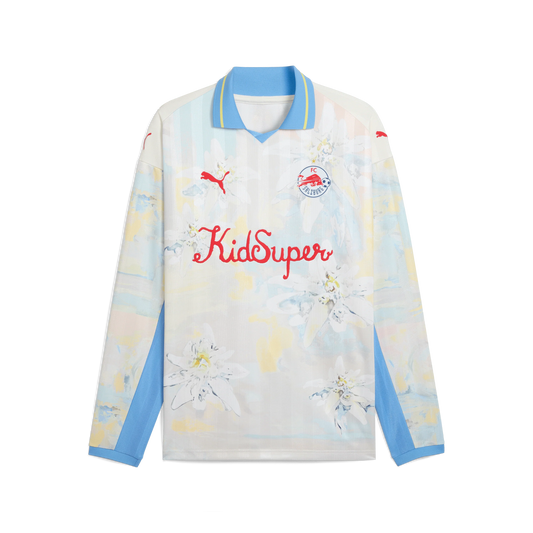 FC Red Bull Salzburg LS RETRO SHIRT [Frosted Ivory/PUMA Red]