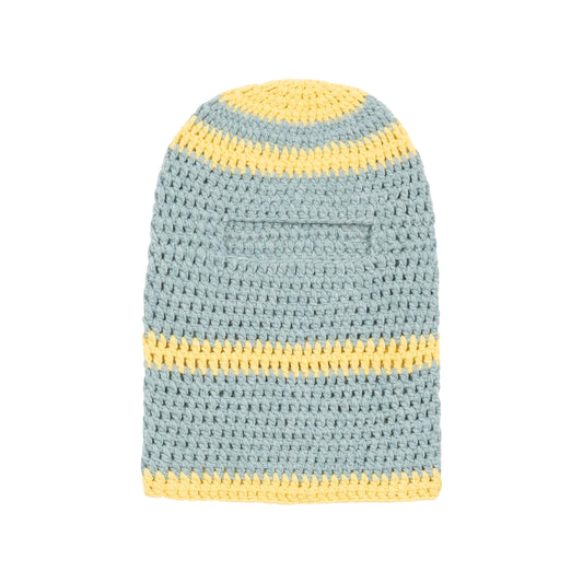 Knit Balaclava [Baby Blue / Yellow]