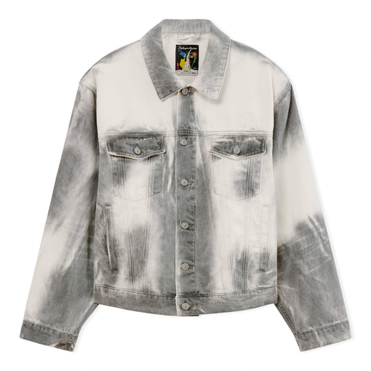 White Washed Doves Denim Jacket