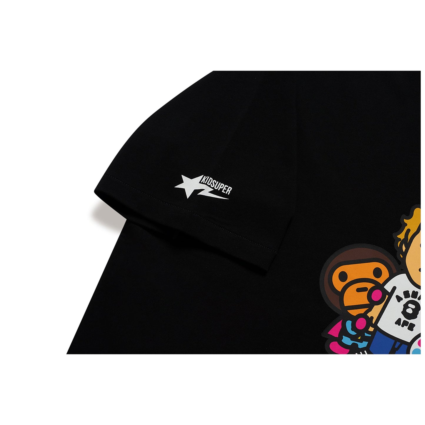 BAPE X KIDSUPER COLM & BABY MILO TEE [BLACK]