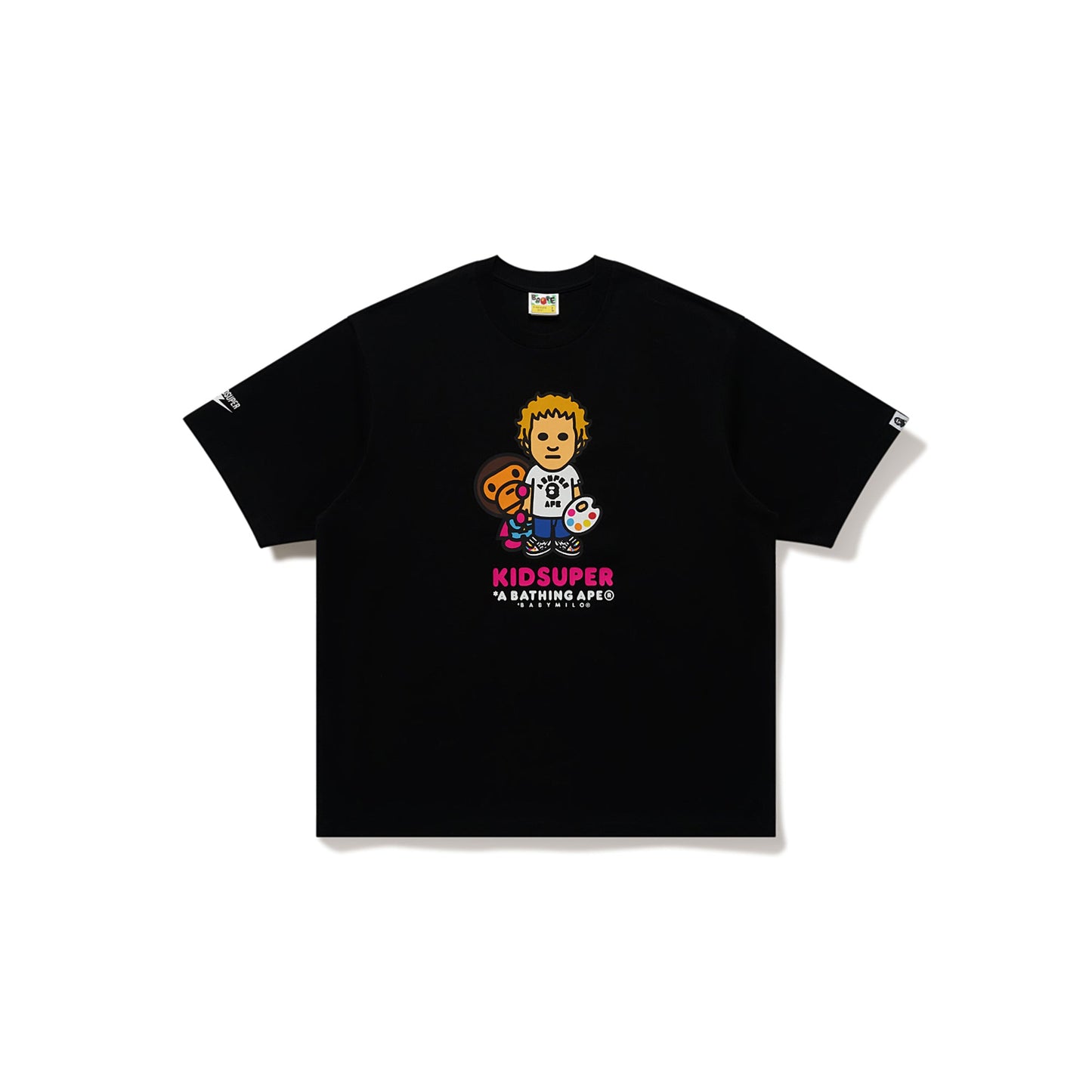 BAPE X KIDSUPER COLM & BABY MILO TEE [BLACK]