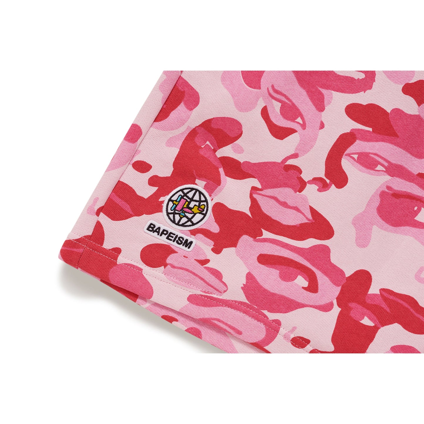 BAPE X KIDSUPER CAMO SWEAT SHORTS [PINK]