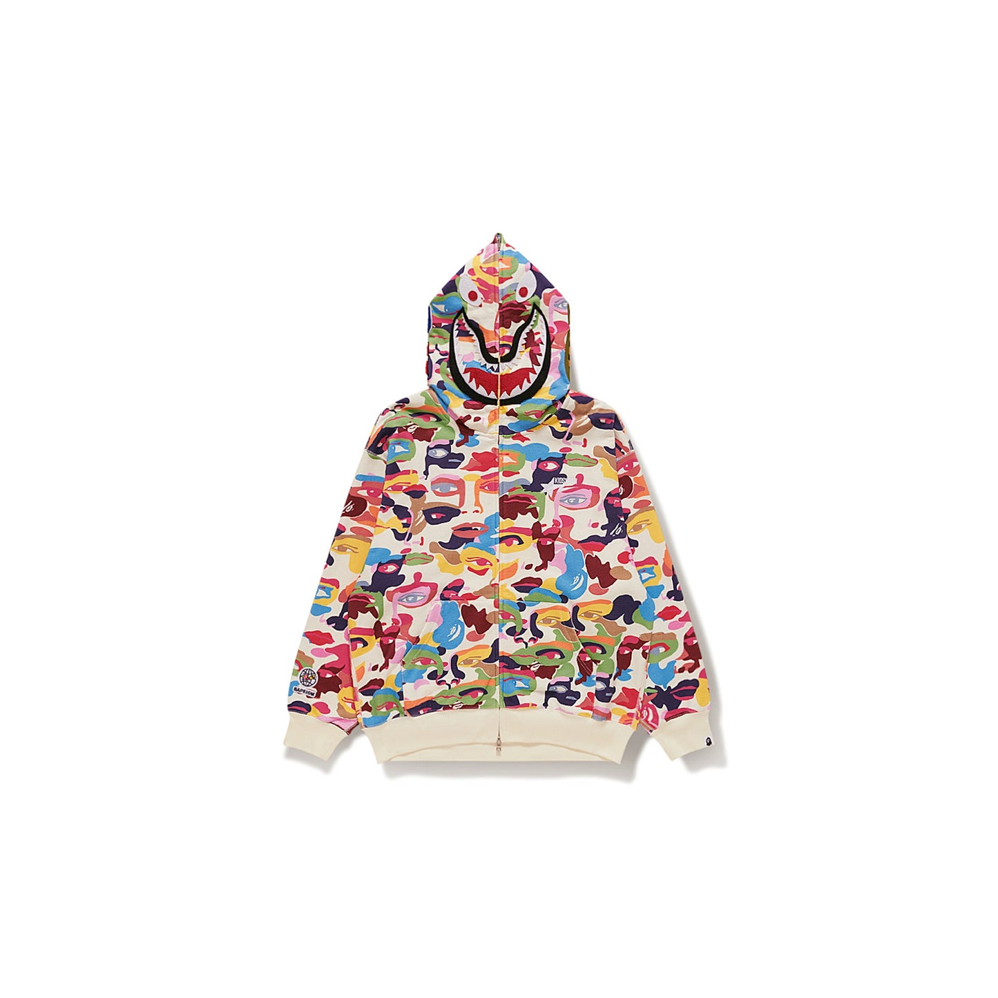 BAPE X KIDSUPER CAMO SHARK FULL ZIP HOODIE [MULTI]