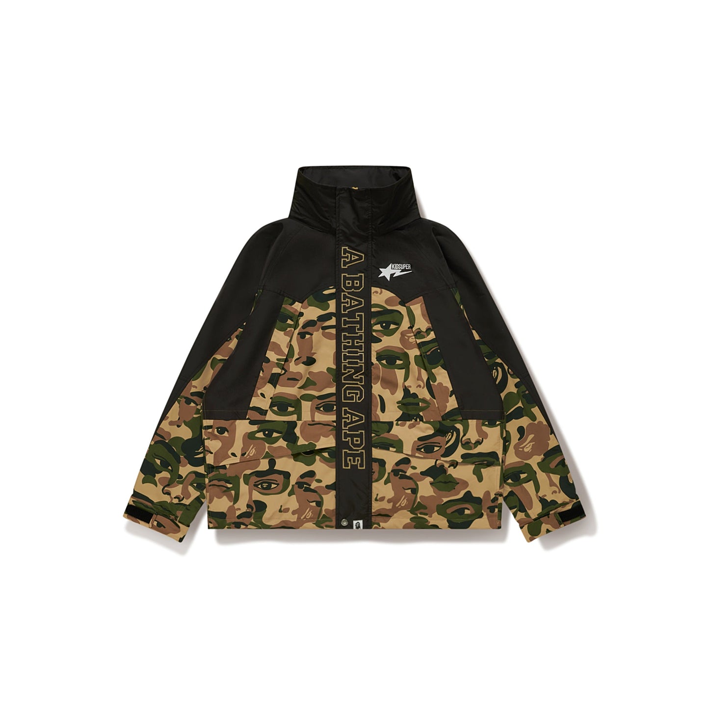 BAPE X KIDSUPER CAMO LIGHT SNOWBOARD JACKET [GREEN]