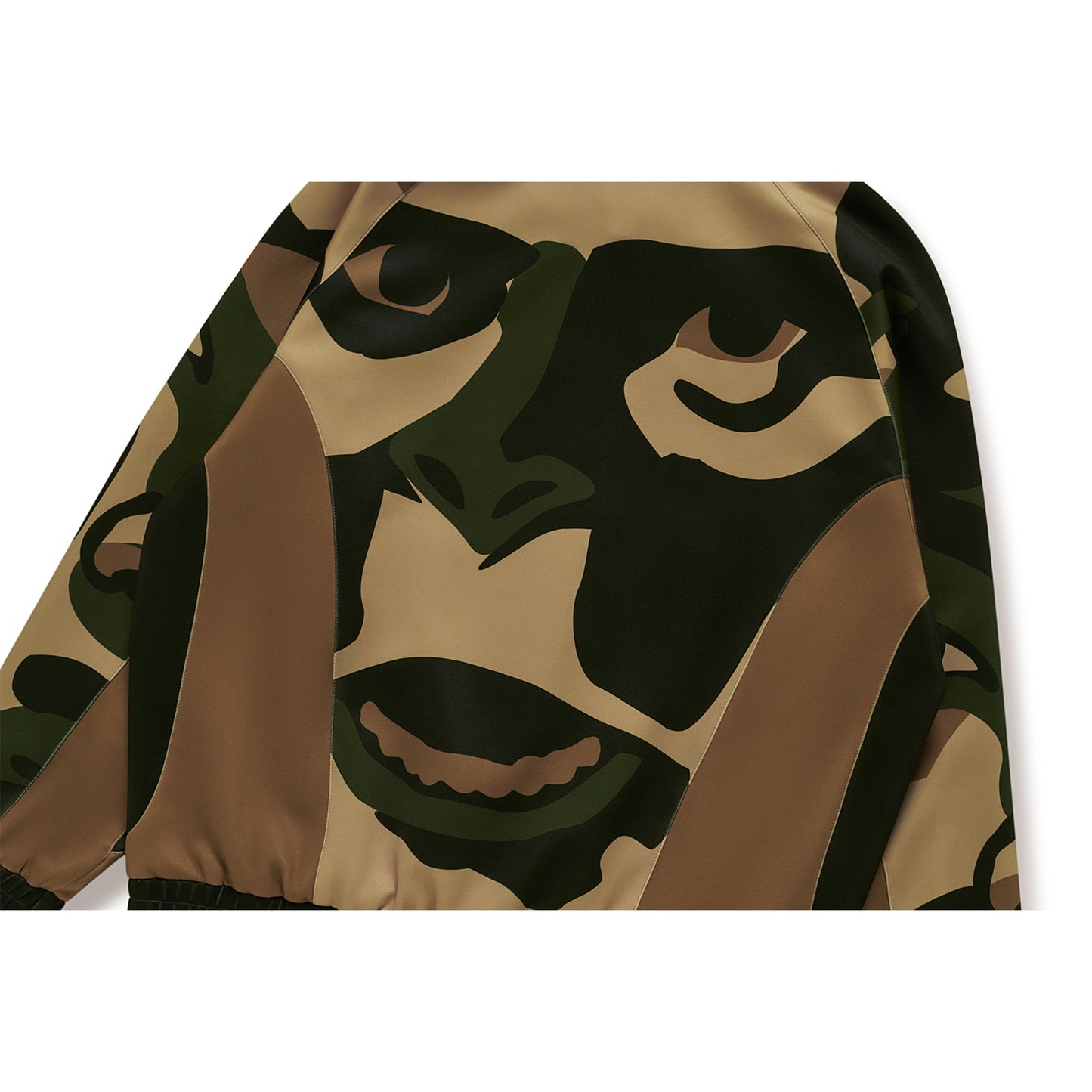 BAPE X KIDSUPER PATCHWORK TRACK JACKET [GREEN]