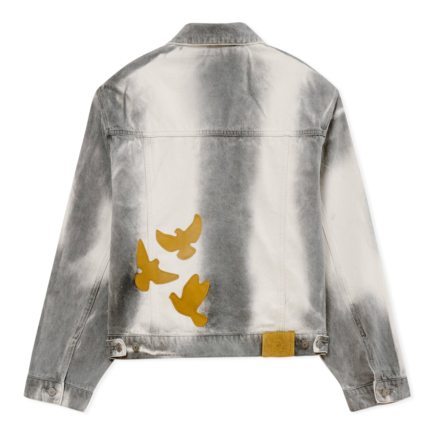 White Washed Doves Denim Jacket